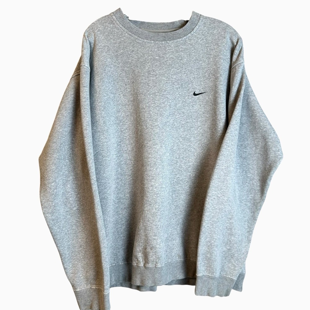 Vintage 00s Team Nike Crewneck Sweatshirt Swoosh Double Sided Size Large